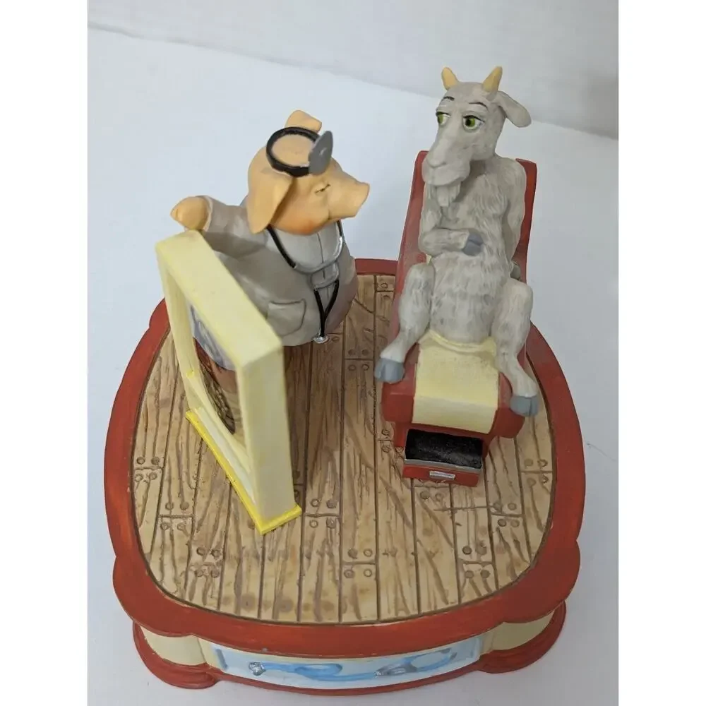 Vtg San Francisco Music Box Co 1992 Doctor Pig Plays Spoonful of Sugar